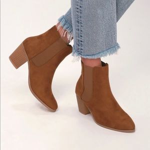 Teddy Tan Suede Ankle Booties